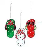 Flip Flop holiday ornaments and all-season sun catchers.