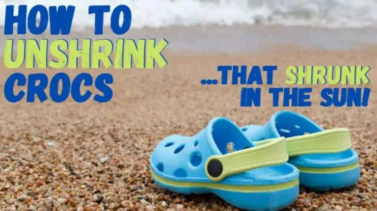 Here's how to unshrink Crocs shoes that shrunk in the sun!