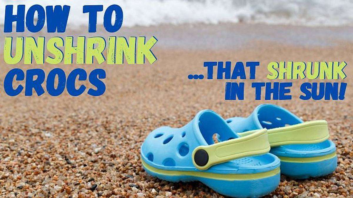 How to unshrink Crocs shoes that shrunk in the sun!