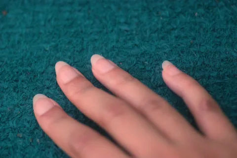 white-natural-nails